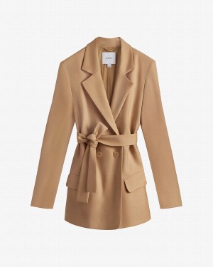 Blazers Cuyana Relaxed Mujer Marrones | TEG340KC