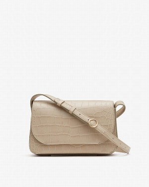 Bolsa De Hombro Cuyana Concertina Mujer Gris | TDR228SS