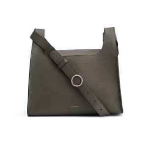 Bolsa De Hombro Cuyana Double Loop Mujer Verde Oscuro | HZK9869LO