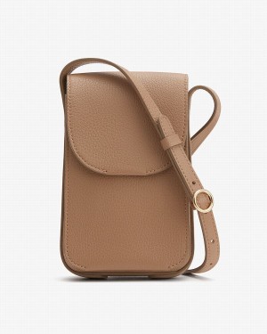 Bolsa Para Movil Cuyana Concertina Mujer Kaki | DIZ2660ND