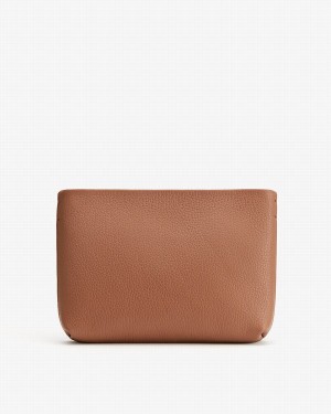 Bolso Pequeño Cuyana Mini Cremallera Mujer Marrones | BGK8890AB
