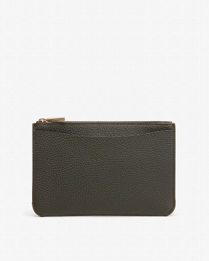 Bolso Pequeño Cuyana System Cremallera Mujer Verde Oscuro | AWY3427LS