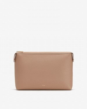 Bolso Pequeño Cuyana System Insert Mujer Kaki | TBP5777YT