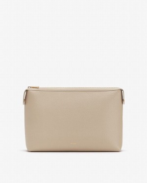 Bolso Pequeño Cuyana System Insert Mujer Gris | MOL8222MF