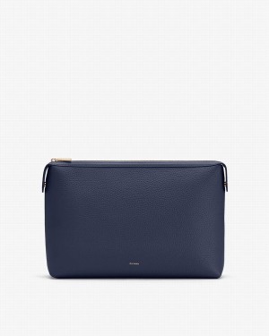 Bolso Pequeño Cuyana System Insert Mujer Azul Marino | UYS1378LF