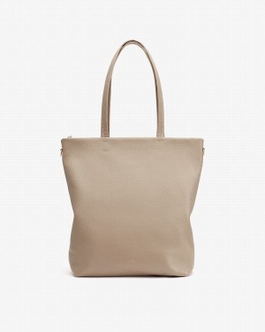 Bolso Tote Cuyana Altas Easy Cremallera Mujer Gris | IWB4740VB