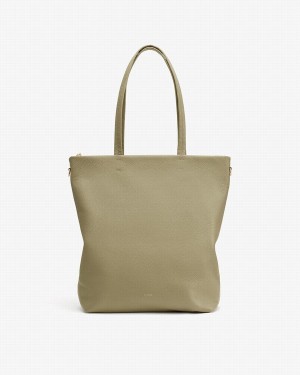 Bolso Tote Cuyana Altas Easy Cremallera Mujer Verde | GFP9566WM