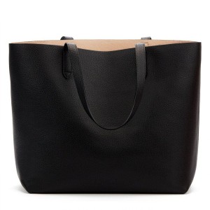 Bolso Tote Cuyana Classic Structured Cuero Mujer Negras Rosas | LSY626LO