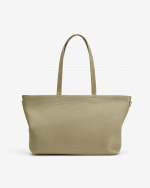 Bolso Tote Cuyana Small Easy Cremallera Mujer Verde | GYS2570AA