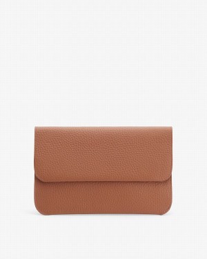 Bolso de Mano Cuyana System Flap Mujer Marrones | PNH7254OX