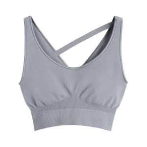 Camisa Recortada Cuyana Stretch Mujer Gris | PDC3291MB