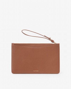 Carteras Cuyana Slim Wristlet Mujer Marrones | IDG9676KF