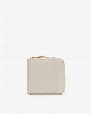 Carteras Cuyana Small Classic Zip Around Mujer Gris Claro | UUZ3637LD