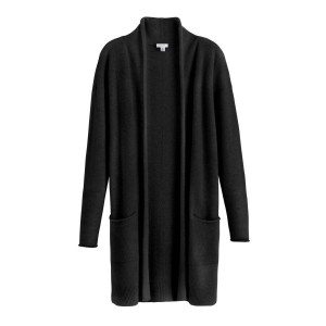 Cárdigan Cuyana Single-Origin Cashmere Long Mujer Negras | LHZ1217YY
