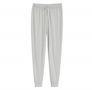 Pantalon Cuyana Organic Pima Tapered Mujer Gris | NMO564BI