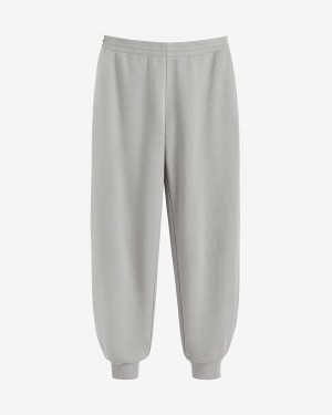 Pantalones Jogger Cuyana Terry Sculpted Mujer Gris | NVQ129IG