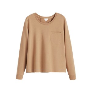 Sudaderas Cuyana French Terry Pleat-Back Mujer Marrones | ROC8411RY