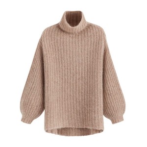 Suéteres Cuyana Alpaca Lana Turtleneck Mujer Kaki | HPG2119RP