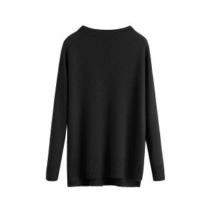 Suéteres Cuyana Single-Origin Cashmere Funnel Neck Mujer Negras | KNI5289OL
