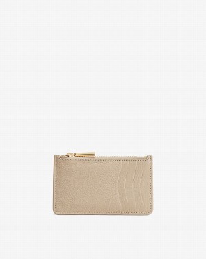 Tarjeteros Cuyana Zip Mujer Gris | PDC3212UJ