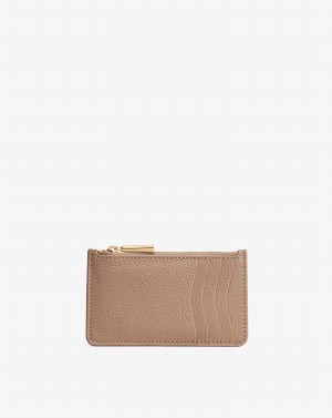 Tarjeteros Cuyana Zip Mujer Kaki | SSH9648LB