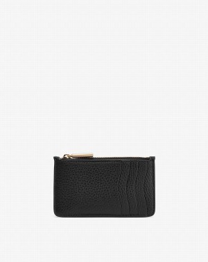 Tarjeteros Cuyana Zip Mujer Negras | HOW20100KL