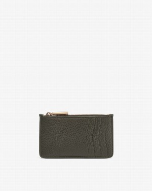 Tarjeteros Cuyana Zip Mujer Verde Oscuro | CJU7622TE