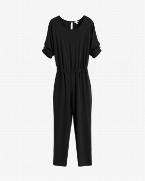 Vestido Cuyana Open-Back Mujer Negras | PXK1312FH