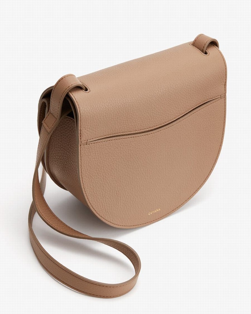 Alforjas Cuyana Double Moon Mujer Kaki | AHR6941KN