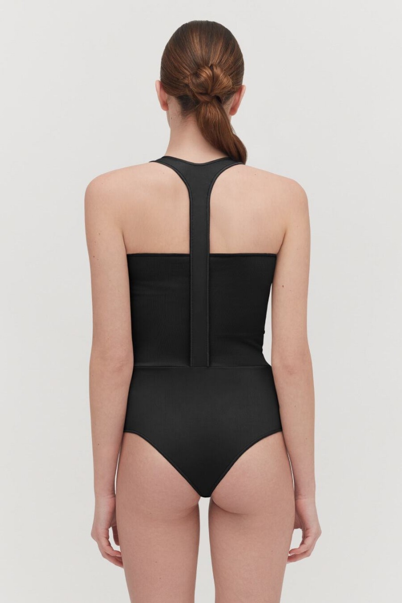 Bañadores Cuyana Stretch Mujer Negras | DMM995XM