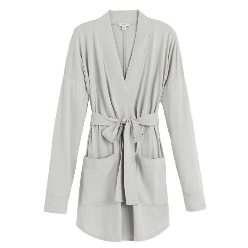 Bata De Baño Cuyana Organic Pima Mujer Gris | MQD9839XJ