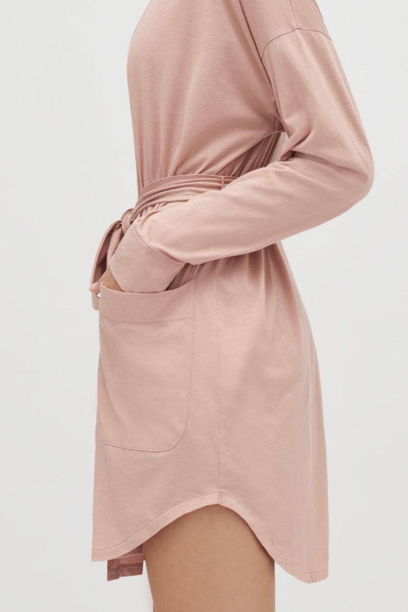 Bata De Baño Cuyana Organic Pima Mujer Rosas | ZNU3633JO