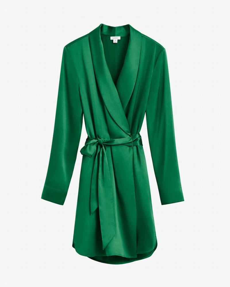 Bata De Baño Cuyana Washable Charmeuse Mujer Verde | EKQ5681KJ