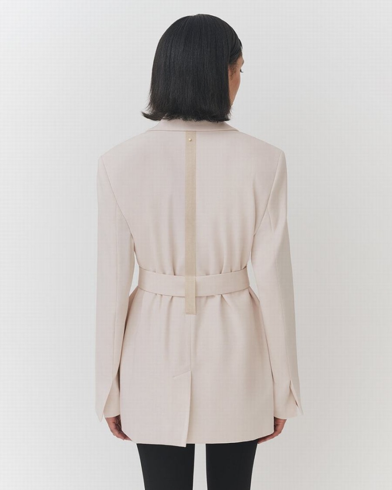 Blazers Cuyana Relaxed Mujer Creme Blancas | RKK4568XR