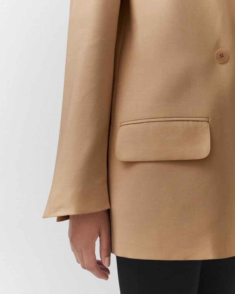 Blazers Cuyana Relaxed Mujer Marrones | TEG340KC