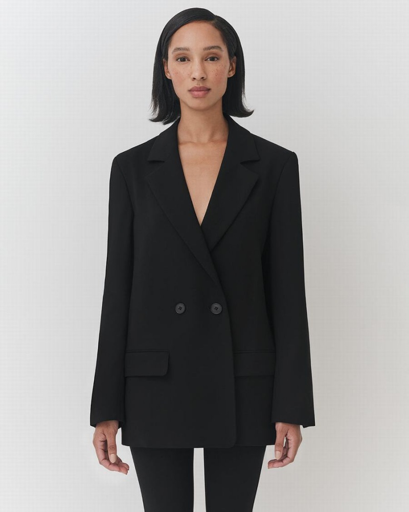 Blazers Cuyana Relaxed Mujer Negras | PKZ2355IO