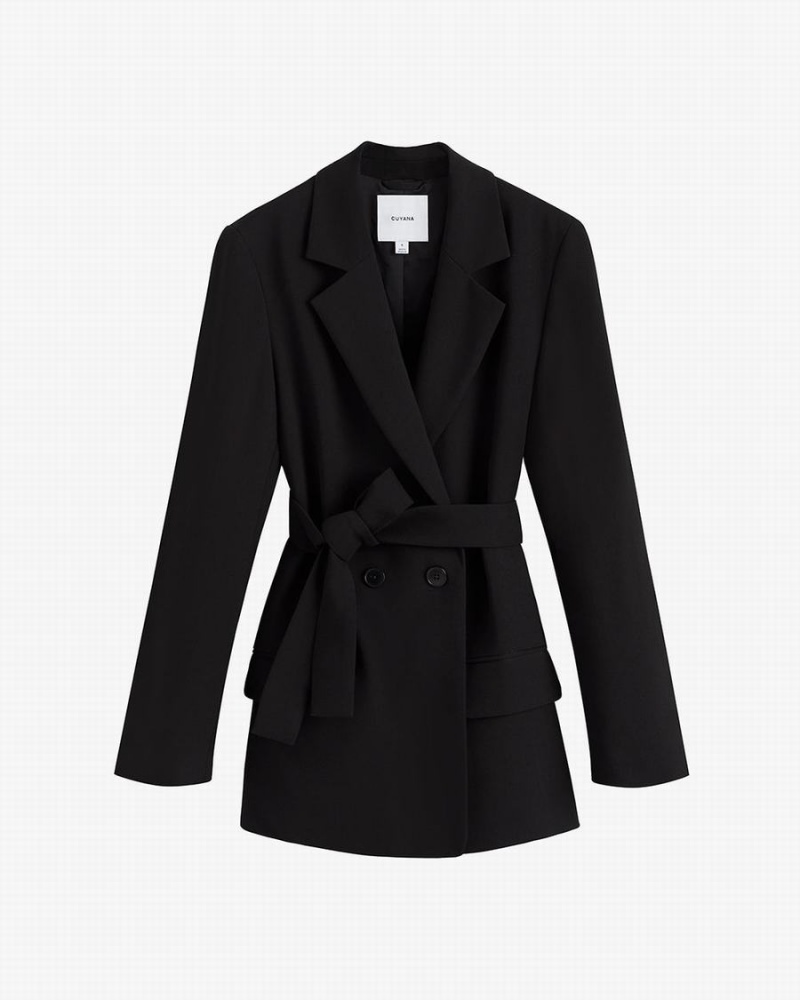 Blazers Cuyana Relaxed Mujer Negras | PKZ2355IO