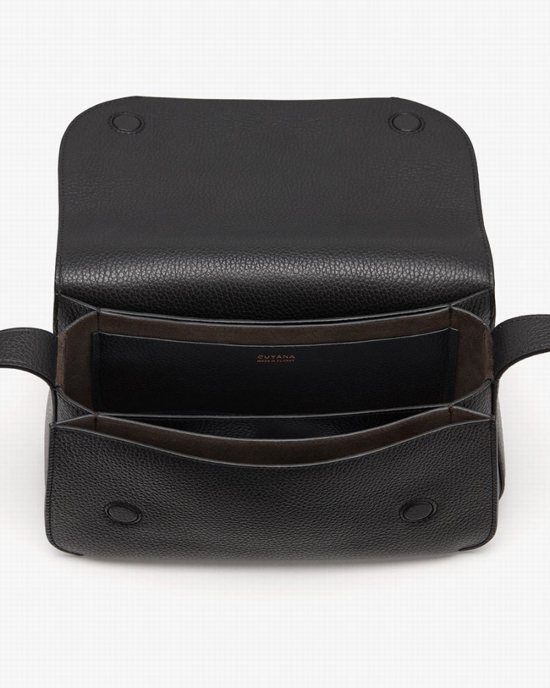 Bolsa De Hombro Cuyana Concertina Mujer Negras | KOP3979KV