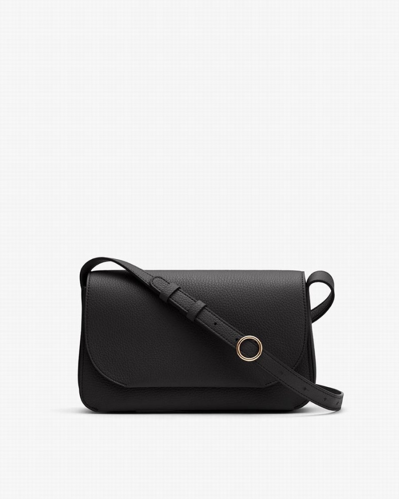 Bolsa De Hombro Cuyana Concertina Mujer Negras | KOP3979KV