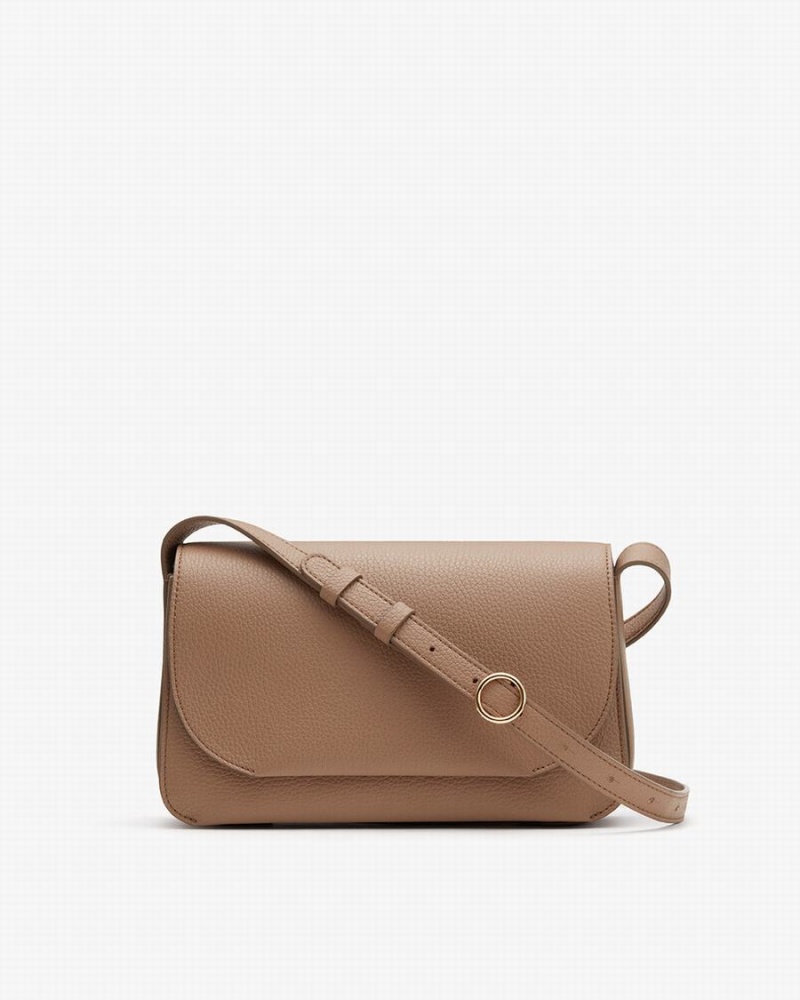 Bolsa De Hombro Cuyana Concertina Mujer Kaki | FPQ4018LE