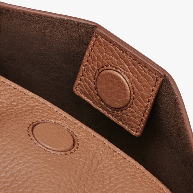 Bolsa De Hombro Cuyana Double Loop Mujer Marrones | SON3576HY