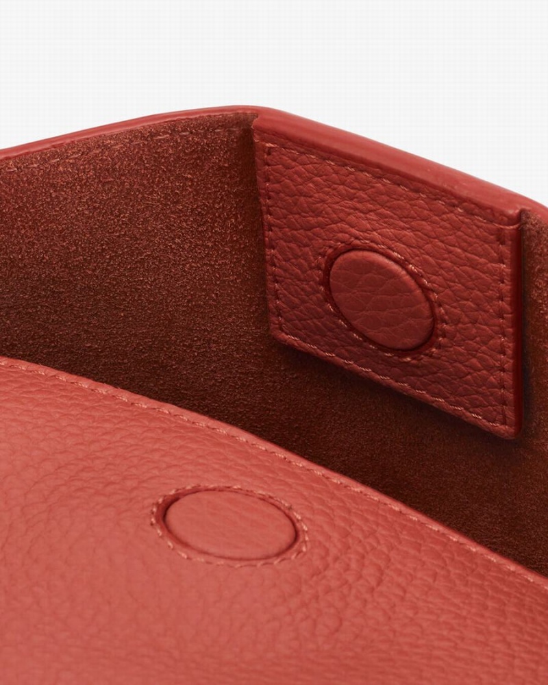 Bolsa De Hombro Cuyana Double Loop Mujer Coral Oscuro | QTI480CO