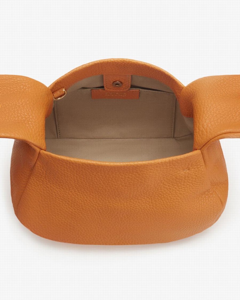 Bolsa De Hombro Cuyana Mini Bow Mujer Amarillo | TTL2689SE