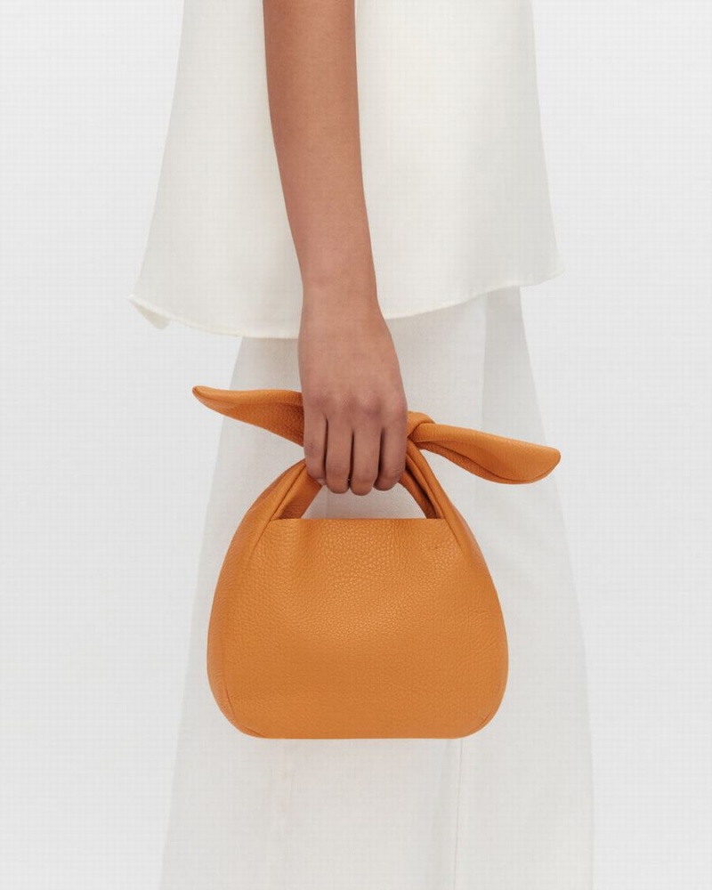 Bolsa De Hombro Cuyana Mini Bow Mujer Amarillo | TTL2689SE