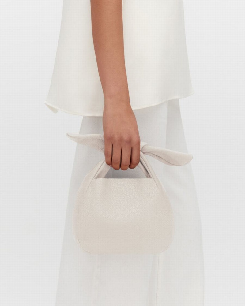 Bolsa De Hombro Cuyana Mini Bow Mujer Blancas | CDZ1211QY