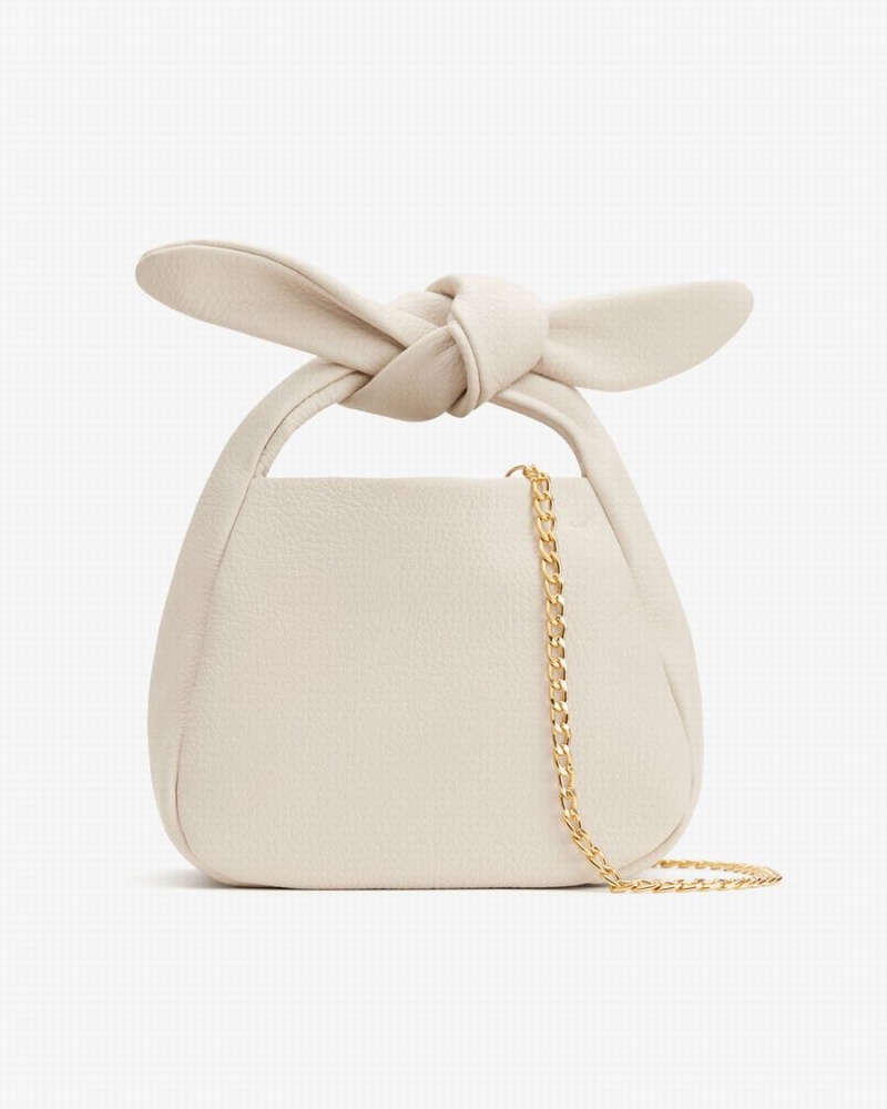 Bolsa De Hombro Cuyana Mini Bow Mujer Blancas | CDZ1211QY
