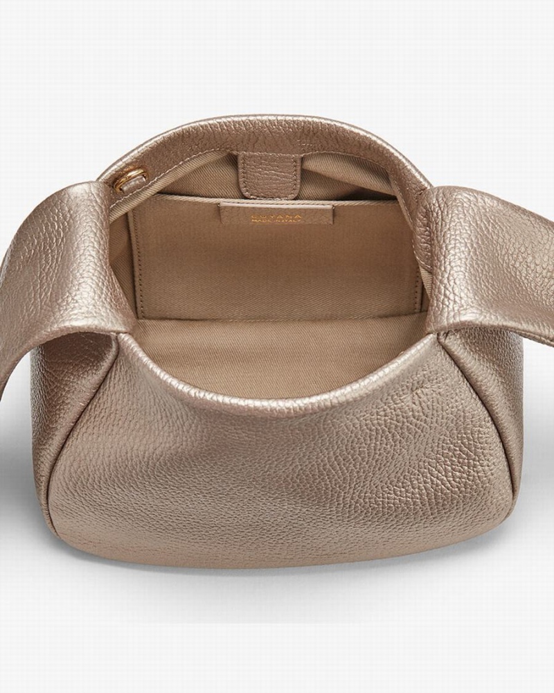 Bolsa De Hombro Cuyana Mini Bow Mujer Doradas | HKJ4140HD