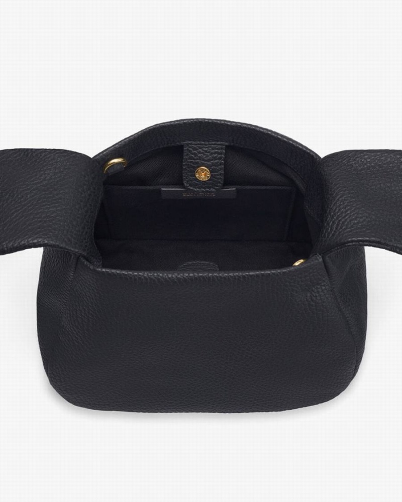 Bolsa De Hombro Cuyana Mini Bow Mujer Negras | RQO165LO