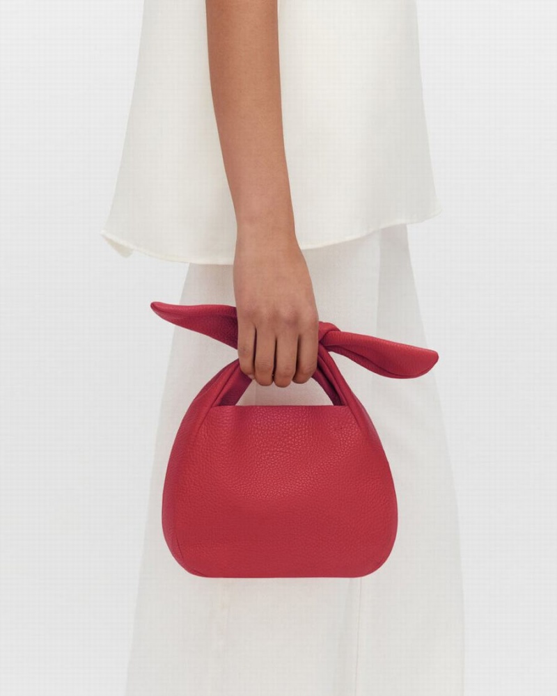 Bolsa De Hombro Cuyana Mini Bow Mujer Rosas Rojas | NZA6633MY