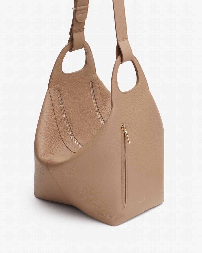 Bolsa De Hombro Cuyana Paloma Mujer Kaki | NQY2244HC